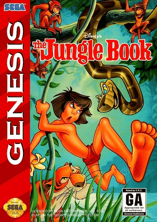 The Jungle Book box art for Sega Genesis
